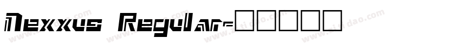 Nexxus Regular字体转换